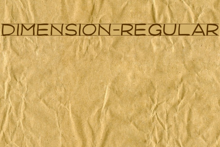 Dimension-Regular Example 3