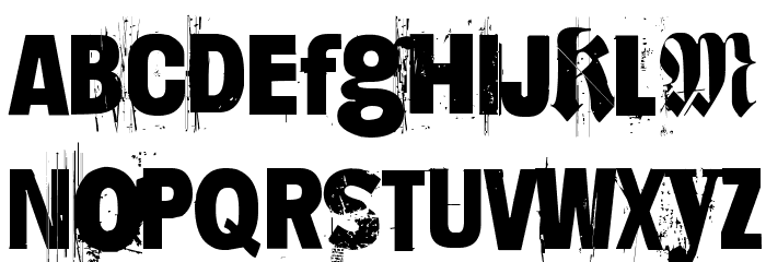 Dimension Zero Font LOWERCASE
