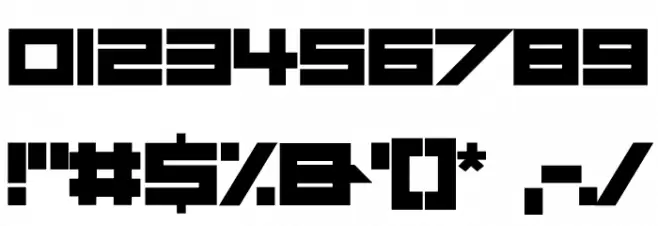 Dimension Font OTHER CHARS