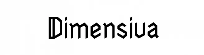 Dimensiva  नि: शुल्क फ़ॉन्ट्स डाउनलोड