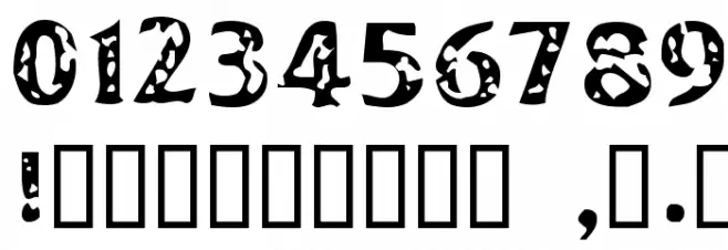 Dimestore Hooker Font OTHER CHARS