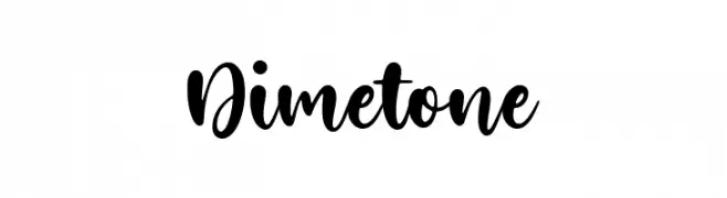 Dimetone  フリーフォントのダウンロード