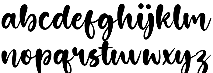 Dimetone Font LOWERCASE