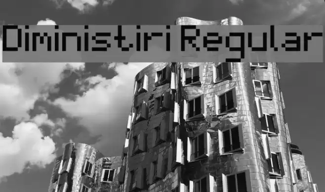 Diministiri Regular Font examples