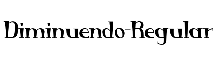 Diminuendo-Regular  Frei Schriftart Herunterladen