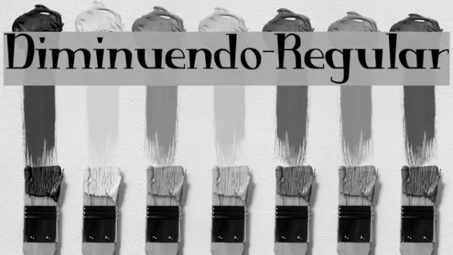 Diminuendo-Regular Font examples
