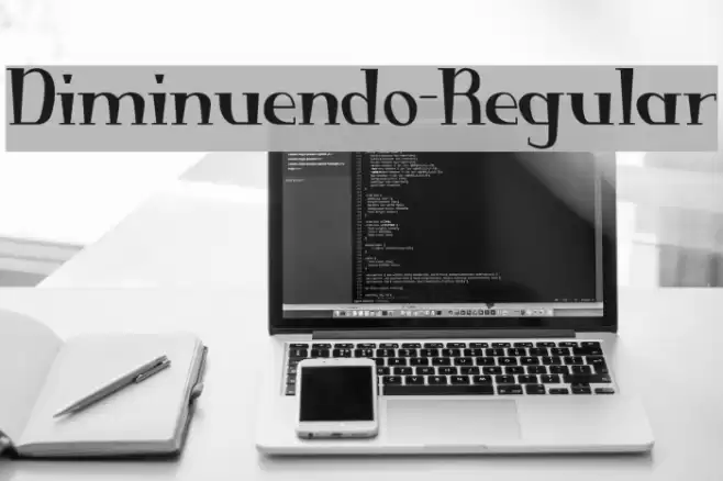 Diminuendo-Regular Font examples
