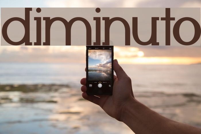 Diminuto Font examples