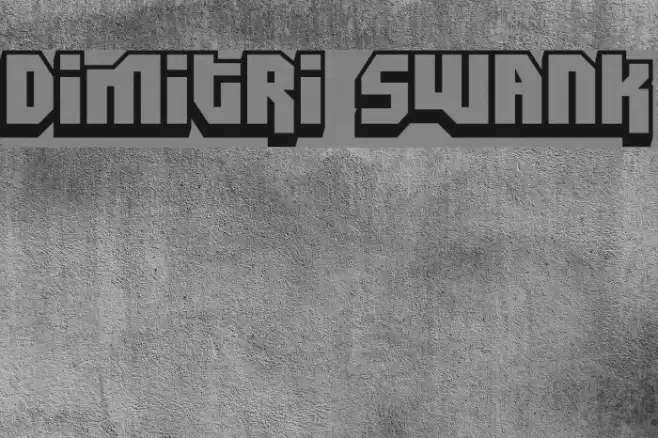 Dimitri Swank 字体 examples