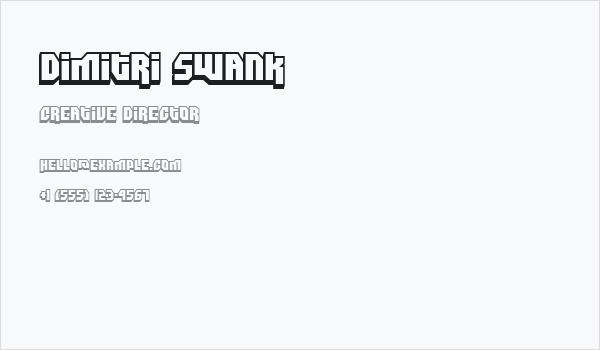 Dimitri Swank Business Card