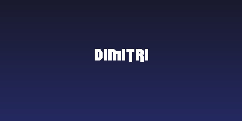 Dimitri Social Header