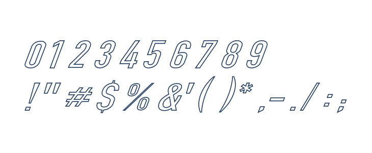 Din Kursivschrift Breit Ghost Other Characters