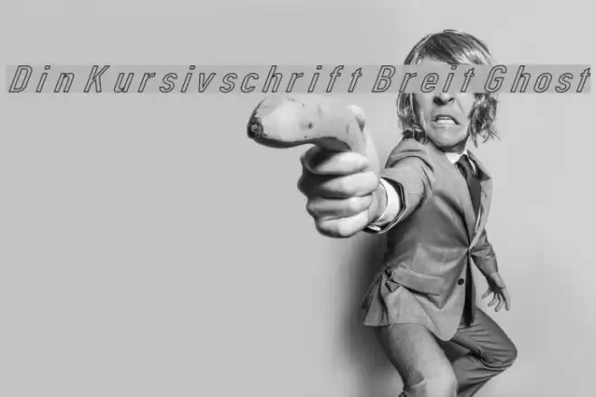 Din Kursivschrift Breit Ghost examples