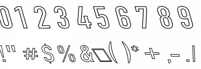 Din Kursivschrift Breit Leftalic Ghost  