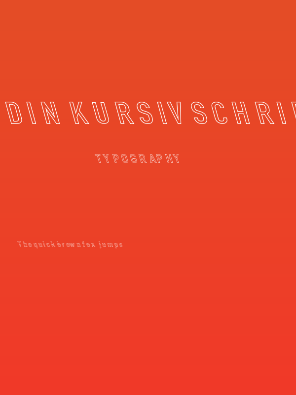 Din Kursivschrift Breit Leftalic Ghost Poster