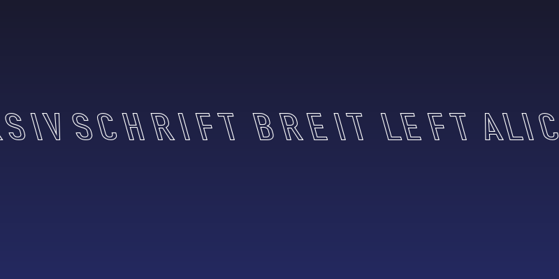 Din Kursivschrift Breit Leftalic Ghost Social Header