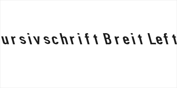Din Kursivschrift Breit Leftalic Logo
