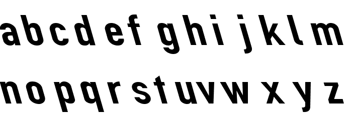 Din Kursivschrift Breit Leftalic Font LOWERCASE