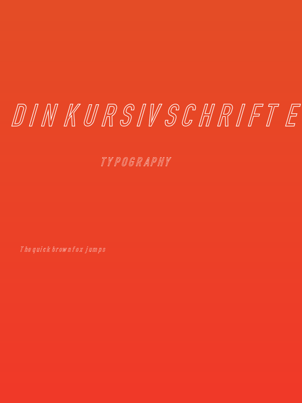 Din Kursivschrift Eng Ghost Poster