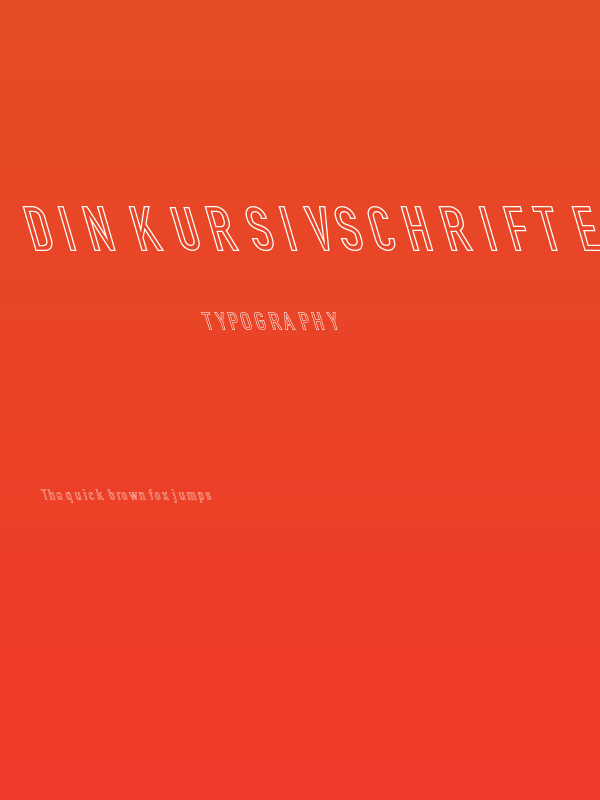 Din Kursivschrift Eng Leftalic Ghost Poster