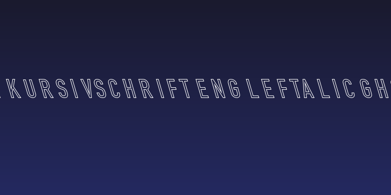 Din Kursivschrift Eng Leftalic Ghost Social Header