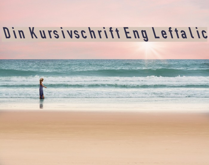 Din Kursivschrift Eng Leftalic Font examples