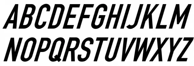 Din Kursivschrift Eng Polices MAJUSCULES