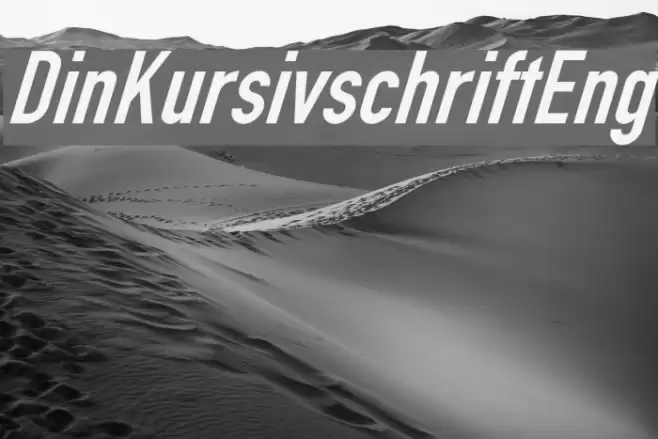 Din Kursivschrift Eng Polices examples