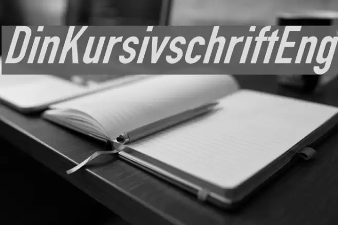 Din Kursivschrift Eng Polices examples