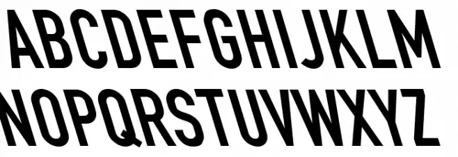 Din Kursivschrift Left Eng Caratteri MAIUSCOLE