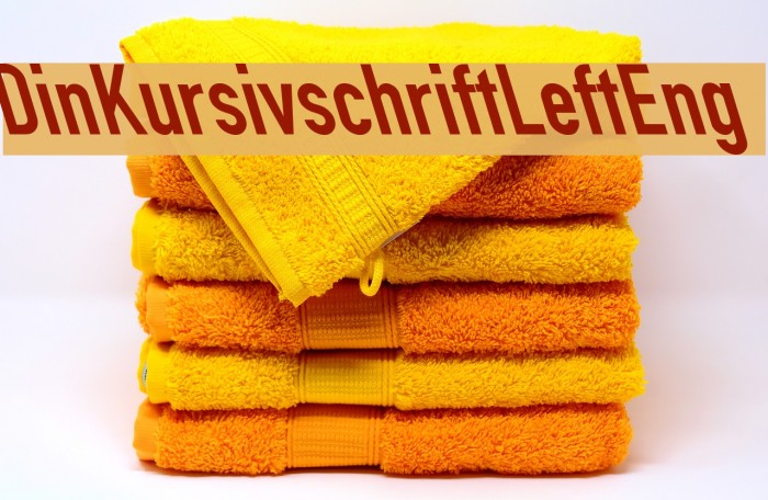 Din Kursivschrift Left Eng Font examples