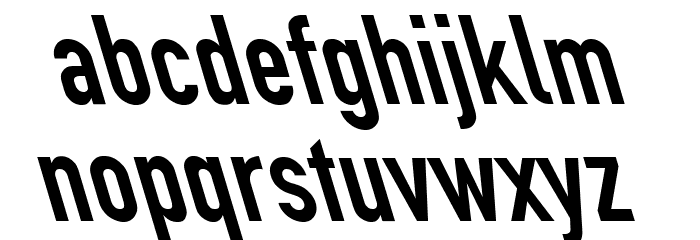 Din Kursivschrift Left Eng Font LOWERCASE