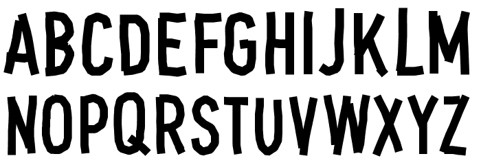 Din Tape Font LOWERCASE