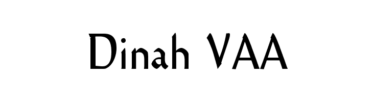 Dinah VAA  Free Fonts Download
