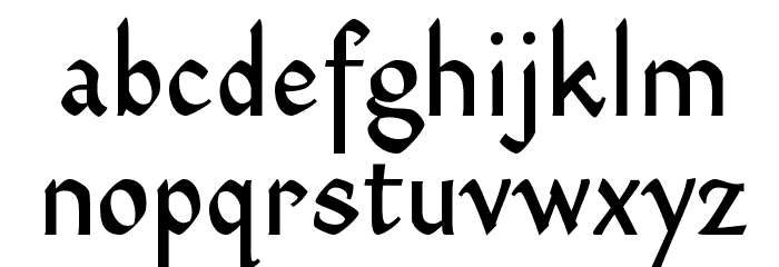 Dinah VAA Font LOWERCASE