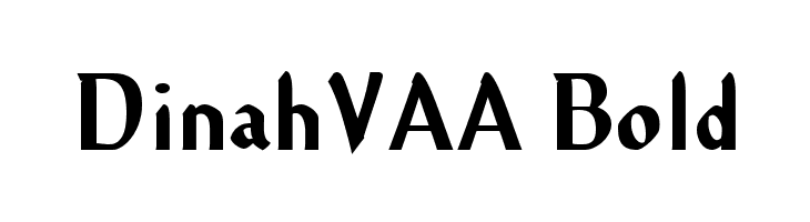 DinahVAA Bold  免费字体下载