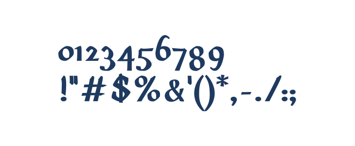 DinahVAA Bold Other Characters