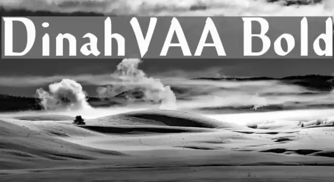 DinahVAA Bold Font examples