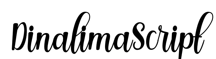 Dinalima Script  font caratteri gratis