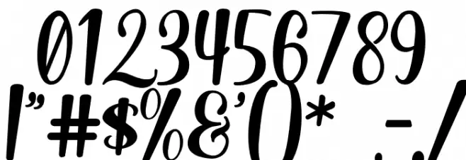 Dinalima Script Font OTHER CHARS