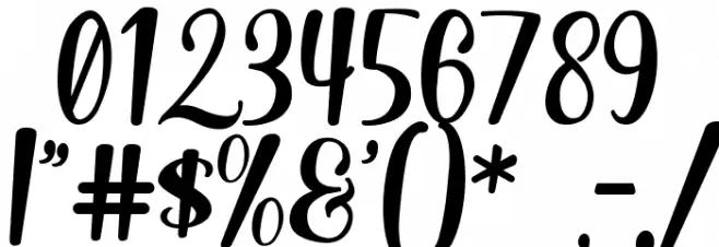 Dinalima Script Font OTHER CHARS