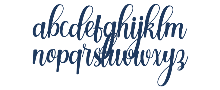 Dinalima Script Lowercase