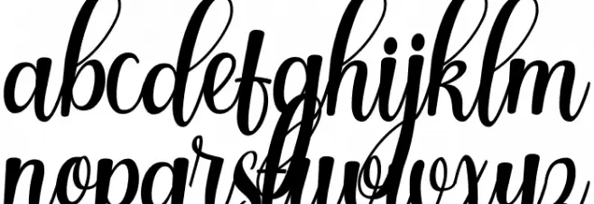 Dinalima Script Caratteri MINUSCOLO