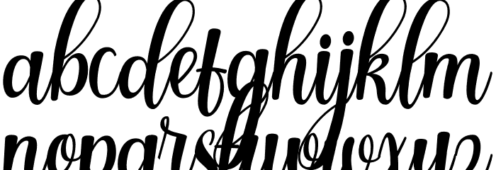Dinalima Script Font LOWERCASE