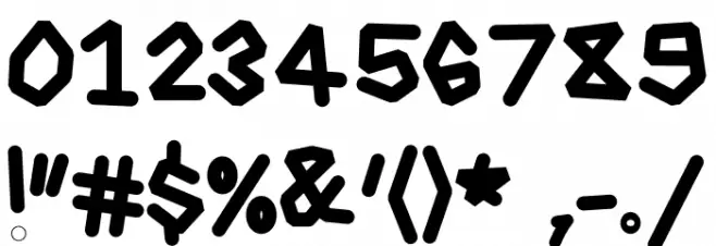 Dinamica Font OTHER CHARS