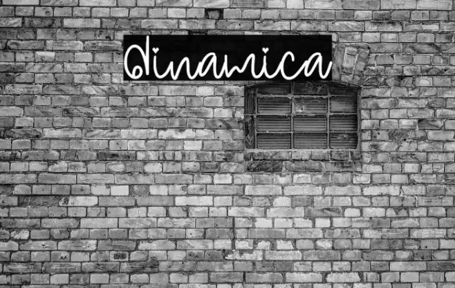 Dinamica Font examples