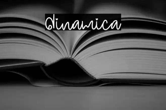 Dinamica Font examples