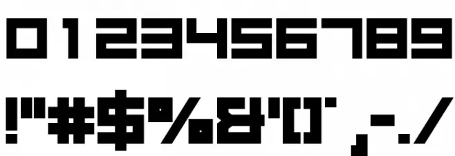 Dinamight Font OTHER CHARS