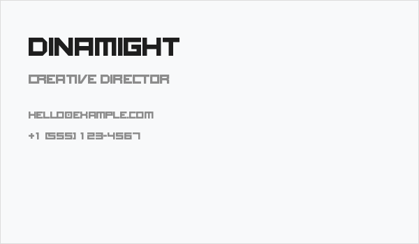 Dinamight Business Card
