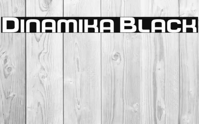 Dinamika Black Font examples